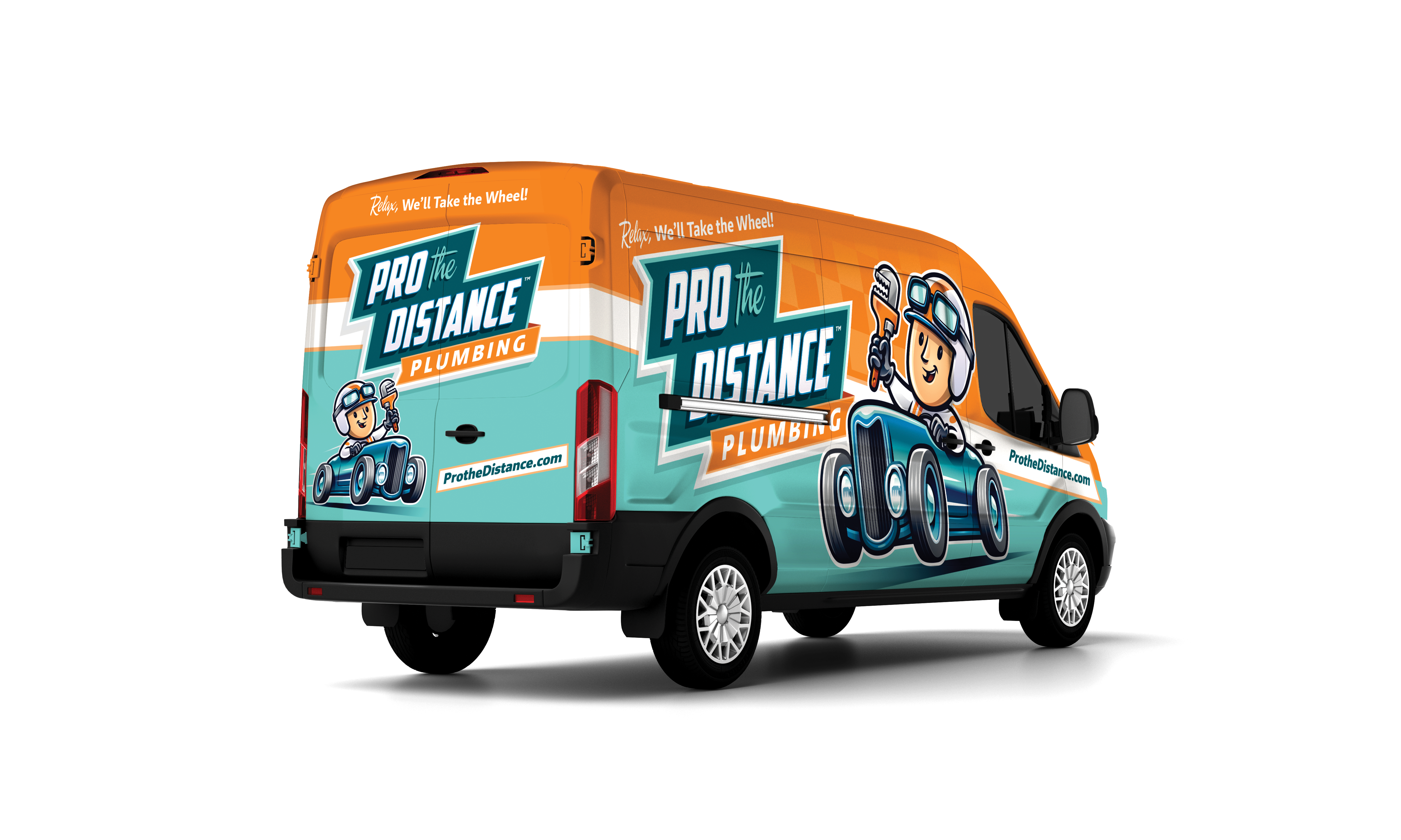 Pro The Distance Plumbing service truck
